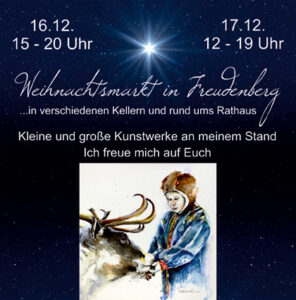 Read more about the article „Kunstwerke“-Stand auf dem Weihnachtsmarkt in Freudenberg